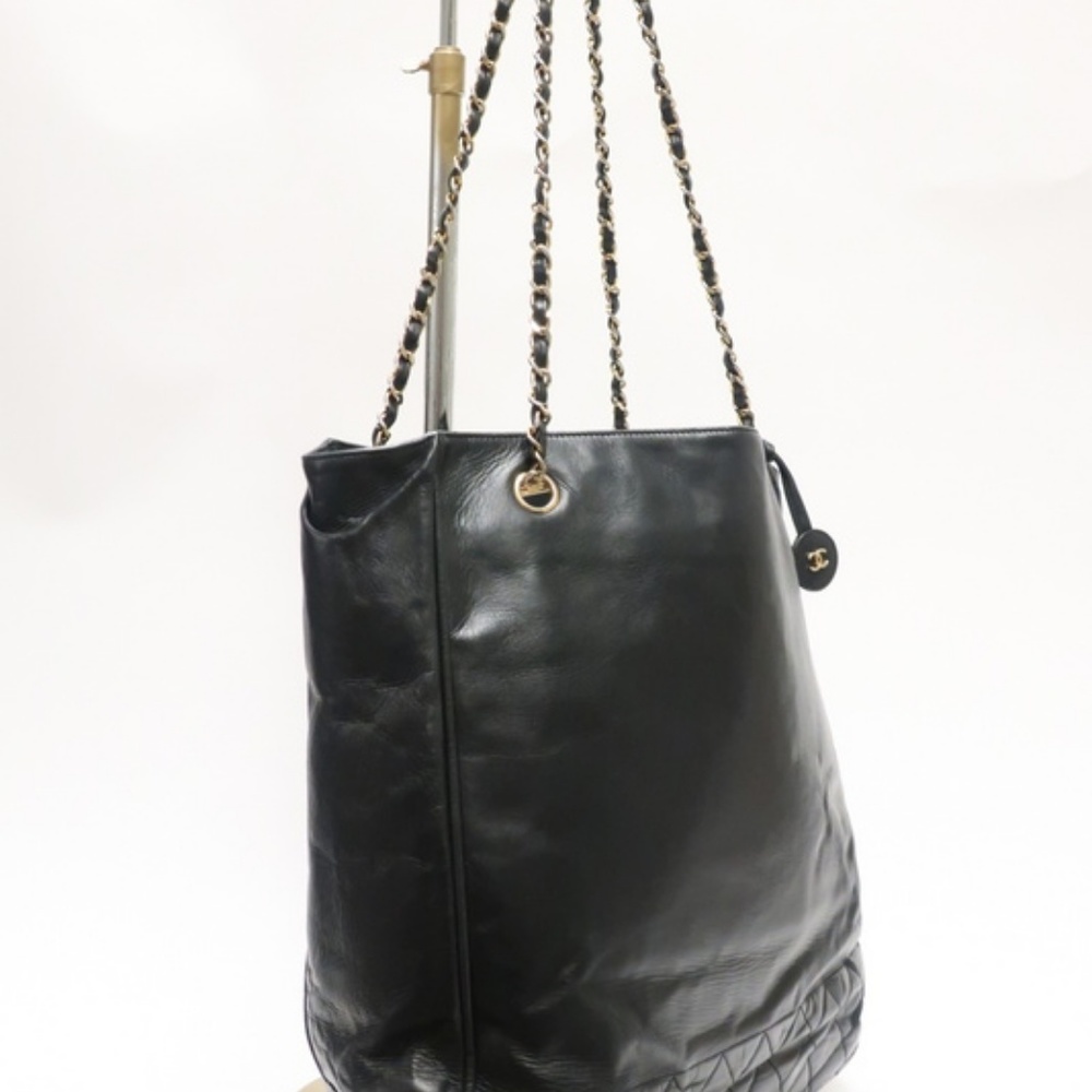Chanel Vintage Lambskin Large Shopper Tote - Picture 3 of 8